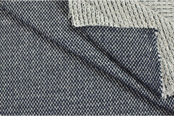 Tricot chiné bleu