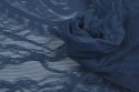 Maille fantaisie gris bleu à arebesque