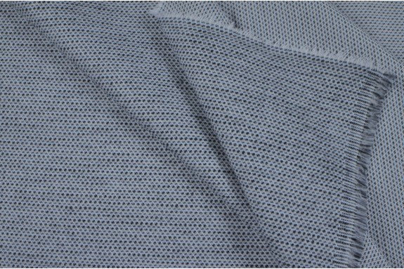 Tissu chiné bleu beige