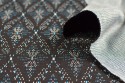 Maille Jacquard bleu noir