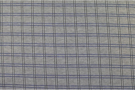 Maille Jacquard grise à carreaux