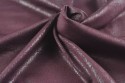 Maille jersey aspect cuir bordeaux