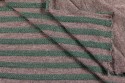 Tricot marinière gris vert lurex