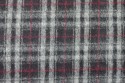 Lainage tartan gris bordeaux