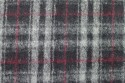 Lainage tartan gris bordeaux